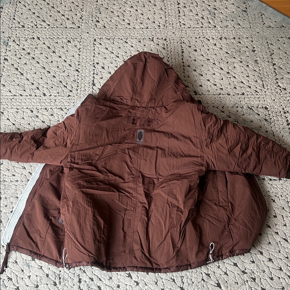 Free People Roaming On Reversible Parka Sky Blue Quilted Puffer Jacket - Picture 5 of 6